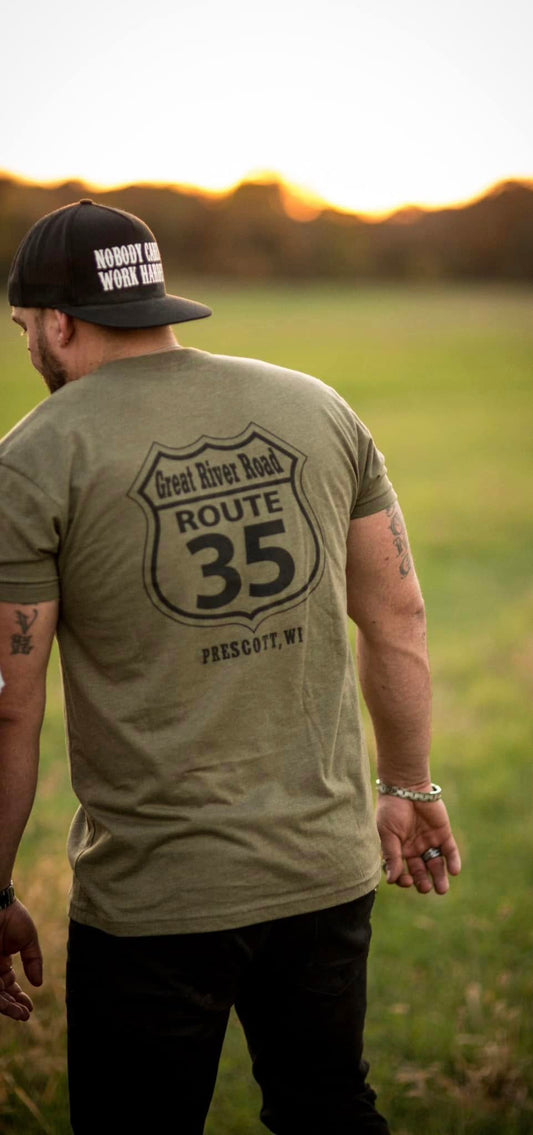 Olive Route 35 T-Shirt